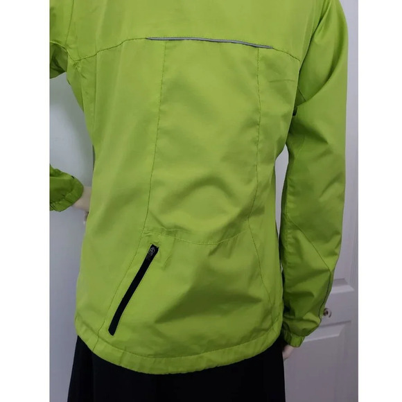 New  Balance Jacket Womens Small Green Hooded Full Zip Run Jog Hood Pockets - Picture 5 of 13